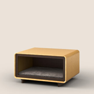 cat house, cat tower, cupboard furniture, designers furniture, dog bed, dog house, drawer, Light and dark Oak, living room, minimalistic design dresser, modern furniture, PET furniture, Solid wood oak, timeless design